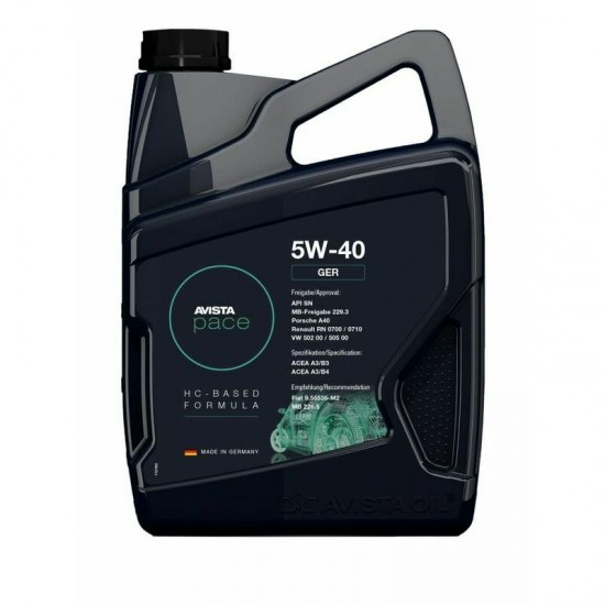 Motoreļļa Avista GER SAE 5W-40 (5L)