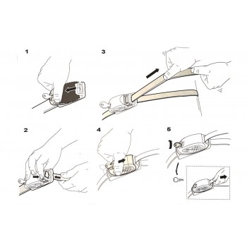 THULE Professional piederumi Siksnas 400cm ar atslēgu | 841000