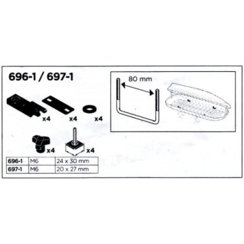 THULE Piederumi jumta kaste T-track Adapter | 697104