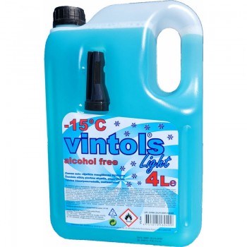 VINTOLS LIGHT - šķidr. vējstiklu tīrīš. ZIEMĀ - 15C, 4L