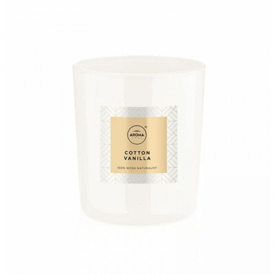 Aroma Aromātiskā svece Elegance 115g, Cotton Vanilla