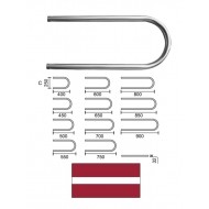 DVŽ U-veida L-550 C-250 1* 10044, U-VEIDA