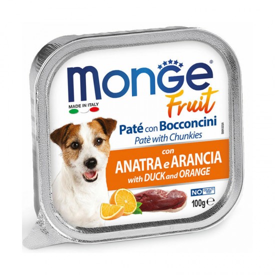 Monge Dog Fruit Pate and Chunkies with Duck and Orange 100 g