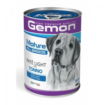 Gemon Dog All Breeds Mature Pate Light with Tuna 400 g