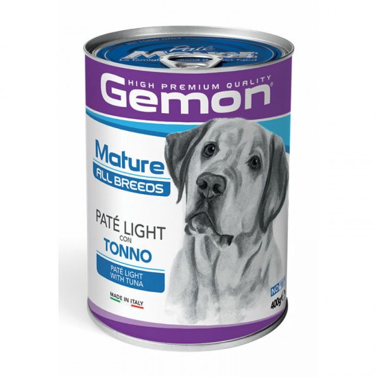 Gemon Dog All Breeds Mature Pate Light with Tuna 400 g