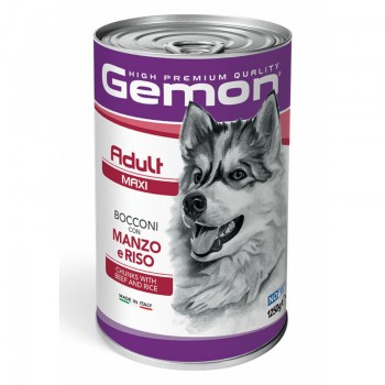 Gemon Dog Maxi Adult Chunks with Beef and Rice 1250 g
