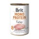 BRIT CARE wet Mono Protein Turkey 400 g konservi suņiem
