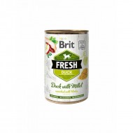 Brit Fresh Duck&Millet 400 g - konservi suņiem