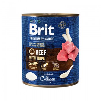Brit Premium by Nature wet Beef with Tripes 800 g konservi suņiem