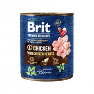 Brit Premium by Nature wet Chicken with Hearts 800 g mitrā barība suņiem