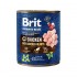 Brit Premium by Nature wet Chicken with Hearts 800 g mitrā barība suņiem