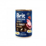 Brit Premium by Nature wet Turkey with Liver 400 g mitrā barība suņiem