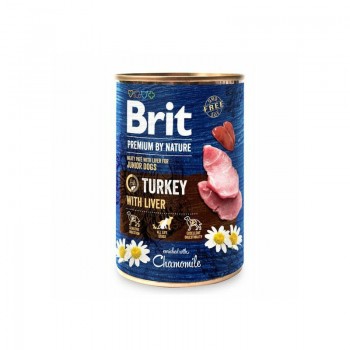 Brit Premium by Nature wet Turkey with Liver 400 g mitrā barība suņiem