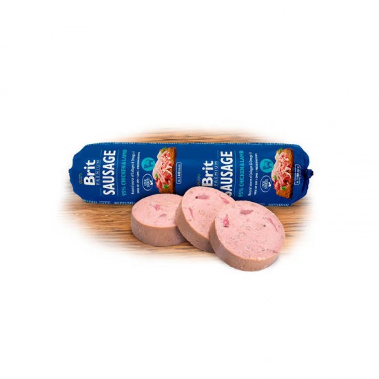 BRIT PREMIUM wet Chicken & Lamb 800 g konservi suņiem