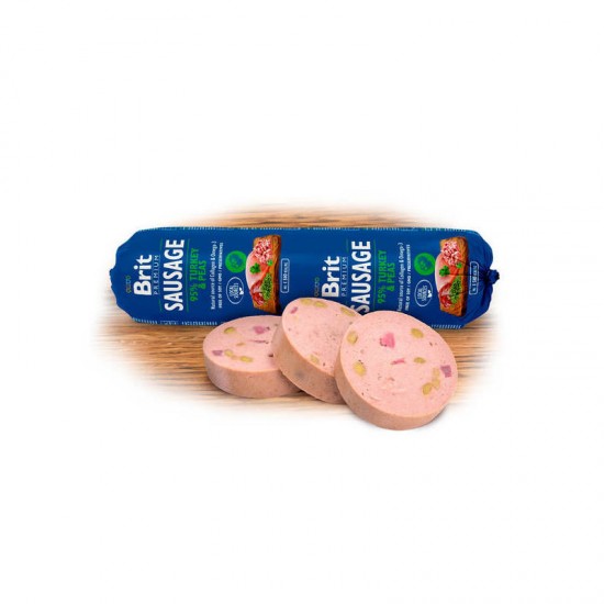 BRIT PREMIUM wet Turkey & Peas 800 g konservi suņiem