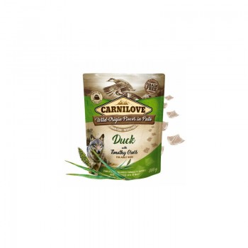 CARNILOVE Pate Duck with Timothy Grass 300 g konservi suņiem