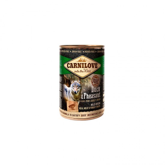 Carnilove Wild Meat Duck & Pheasant 400 g konservi suņiem