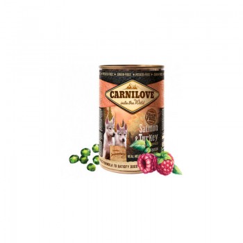 Carnilove Wild Meat Salmon & Turkey for Puppies 400 g konservi suņiem