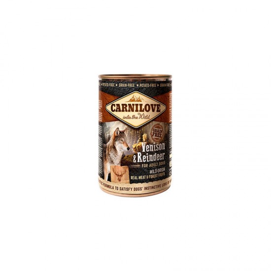 Carnilove Wild Meat Venison & Reindeer 400 g konservi suņiem