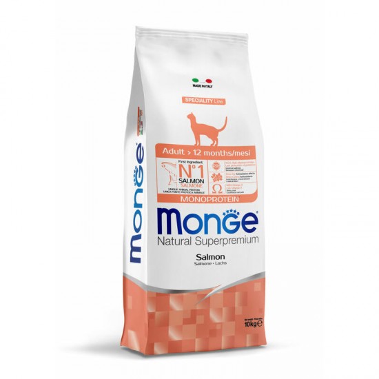 Monge Cat Adult Monoprotein Salmon 10 kg