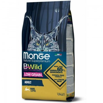 Monge Cat BWild Low Grain Adult Hare 1,5 kg