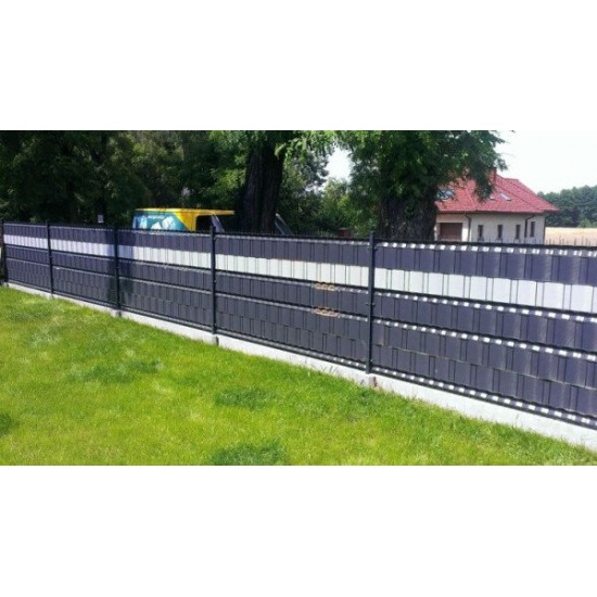 Žoga lamile MIKKO Economy 3500x19cm (450 g/m2) RAL7016, tumši pelēka + 28 gab. turētāji