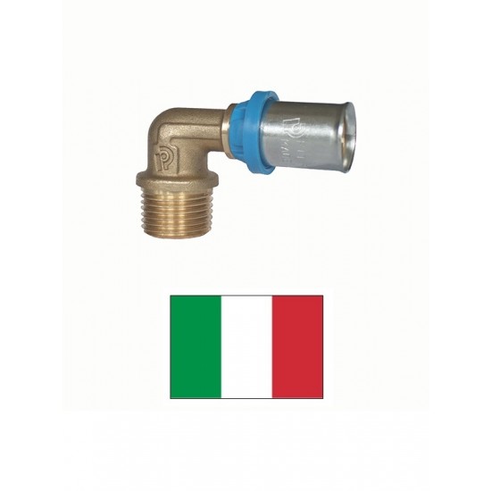 Līkums,presējams 3/4āx20 7235,misiņš, 3/4X20