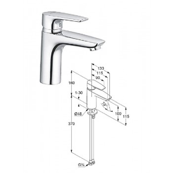 Keramiskās izl. krāns 342920575, PURE&SOLI