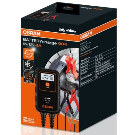 OSRAM Akumulatora uzlādes ierīce 904 6/12V 4A FS1