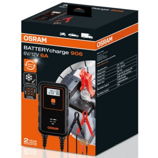 OSRAM Akumulatora uzlādes ierīce 906 6/12V 6A FS1