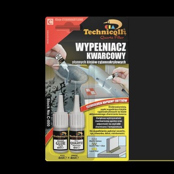 Cianakrilāta līme + pildviela - kvarca smiltis, 4ml+4ml