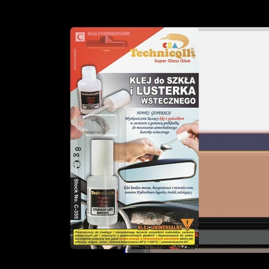 Cianakrilāta līme atpakaļskata spoguļiem, 8g.