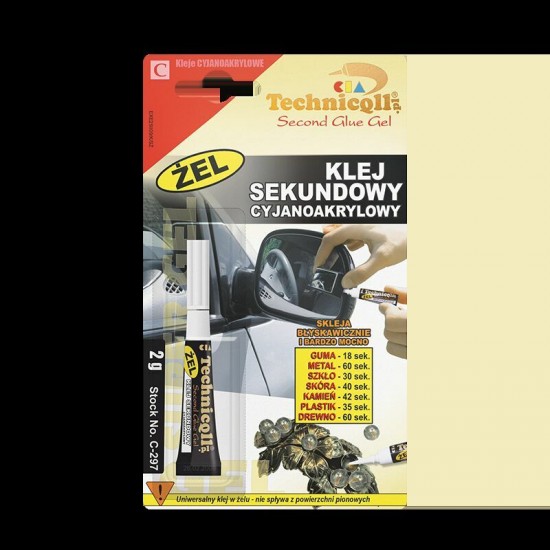 Ātras fiksācijas līme, želejveida, 2g