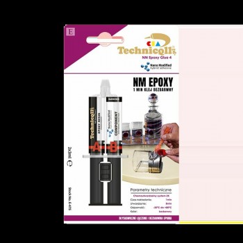 Divkomponentu epoksīdlīme, caurspīdīga, ātri fiksējoša 2x12ml