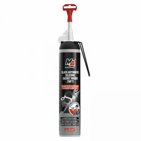Moje Auto Professional melns hermētiķis spec. kārtridžā +260°C, 200ml