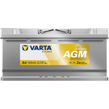 Akumulators VARTA 105Ah 950A Dynamic AGM 394*175*190 -+B13