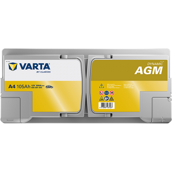 Akumulators VARTA 105Ah 950A Dynamic AGM 394*175*190 -+B13