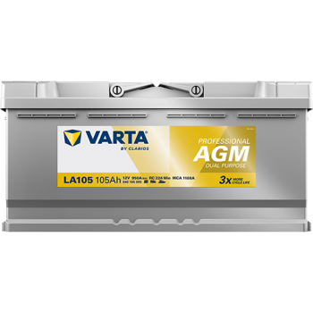 Akumulators VARTA 105Ah 950A Professional DP AGM 394*175*190 -+ B13