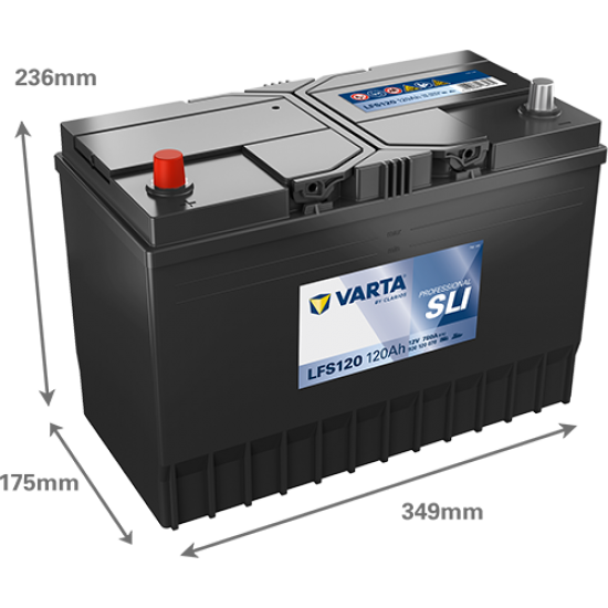 Akumulators VARTA 120Ah 800A Professional 349*175*236 +- B13