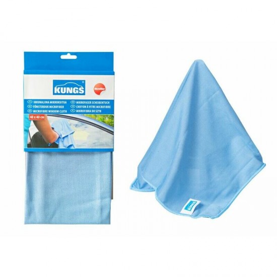 Kungs mikrošķiedras logu slaucīšanas lupatiņa, 40x40cm