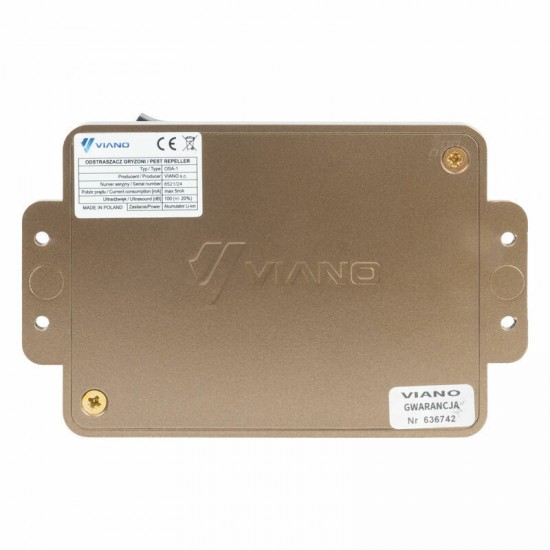 Grauzēju atbaidīšanas ierīce, bezvadu, uzlādējama