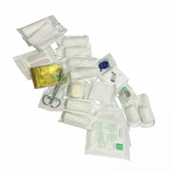 Pirmās palīdzības aptieciņa, LV standarts, plastmasas kastē