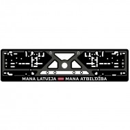 Auto numura turētājs, melns, Mana Latvija - Mana Atbildība