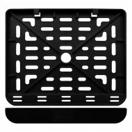 Mopēda numura turētājs 177x130mm, melns