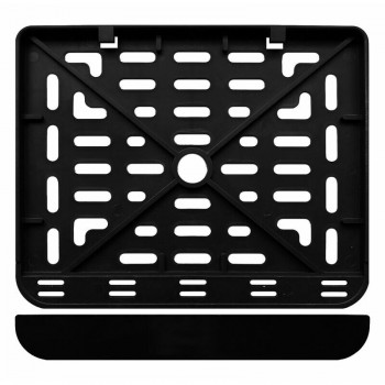 Mopēda numura turētājs 177x130mm, melns