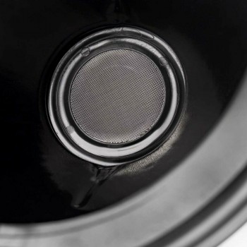 Piltuve ar sietiņu,apmali un slīpu galu, melna, D21cm