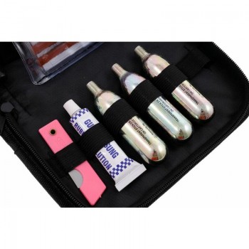 Riepu remonta komplekts ar CO2 kapsulām, somiņā