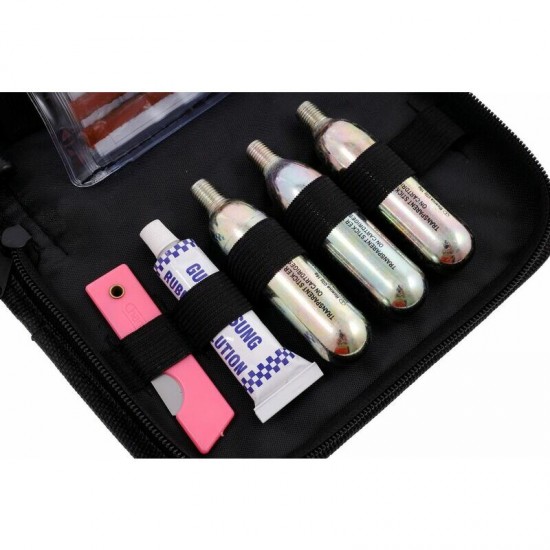 Riepu remonta komplekts ar CO2 kapsulām, somiņā