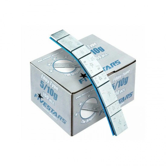 Līmējamie atsvariņi FE 4x5/10g = 60g x 100gab., Edgy type