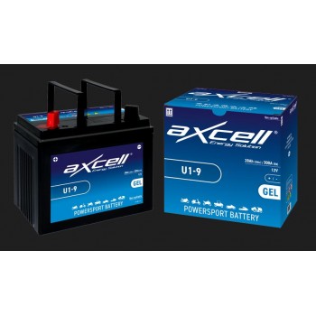 Akumulatori zāles pļāvējiem traktoriem un robotiem U1-9 GEL AXCELL